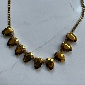 J.Crew Gold Colored Tear Drop Necklace